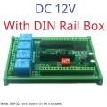 ES32C14 DC 12V With Shell RS485 2AO 2AI 4DI 4DO ESP32 Multifunction Expansion Board Modbus Wifi Relay Module for Arduino WEB MQTT Ethernet Network Http