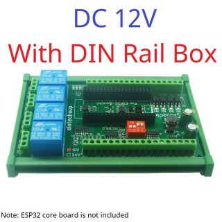 ES32C14 DC 12V With Shell RS485 2AO 2AI 4DI 4DO ESP32 Multifunction Expansion Board Modbus Wifi Relay Module for Arduino WEB MQTT Ethernet Network Http