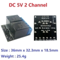 SL25A02 (5V 2 channel) 5V-24 1-4CH Flip-Flop Relay Module Bistable Self-locking Trigger Time Switch Turn on/off PLC Board