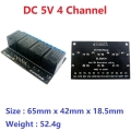 SL25A04 (5V 4 channel) 5V-24 1-4CH Flip-Flop Relay Module Bistable Self-locking Trigger Time Switch Turn on/off PLC Board