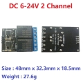 SL35B02 (12V 2 channel) 5V-24 1-4CH Flip-Flop Relay Module Bistable Self-locking Trigger Time Switch Turn on/off PLC Board