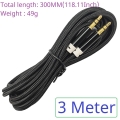 TB467 (3M Cable)Cable3.5MM Male to Male Aux Audio Cable Gold Plating Copper Core Wire For 7.83HZ Schumann Resonance Signal Generator and Antenna