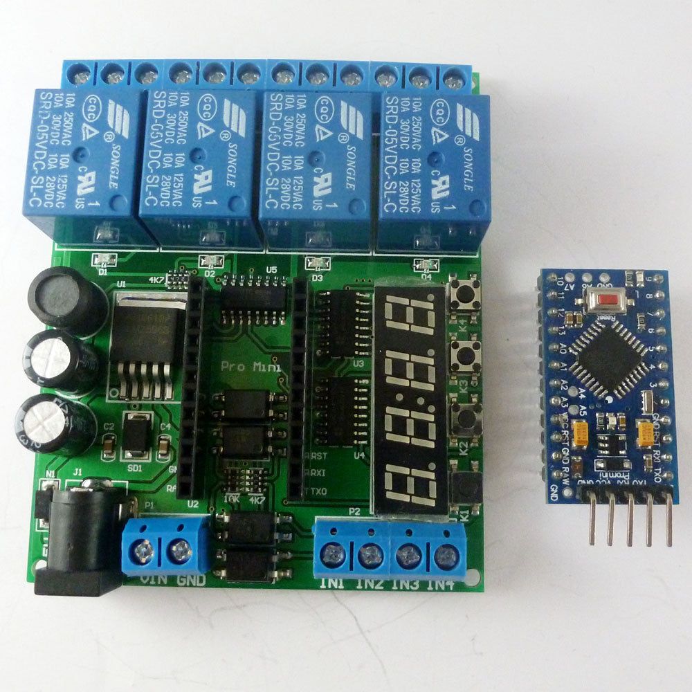 IO22C04 5V 12V 24V Pro mini PLC Board for Arduino LED Cycle Delay Timing Timer Relay diy