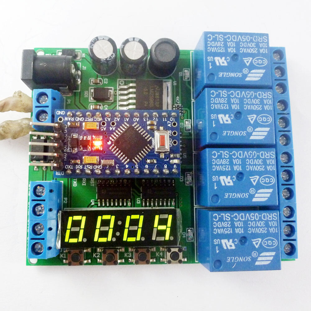 IO22C04 5V 12V 24V Pro mini PLC Board for Arduino LED Cycle Delay Timing Timer Relay diy