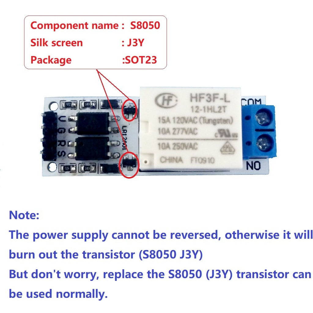 LR12A01 DC12V Magnetic Latching Relay Module Bistable Self-locking Flip-Flop Board