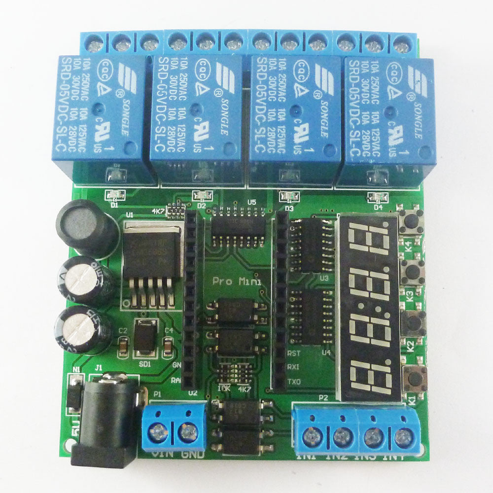 IO22C04 12VDC 24V 4Ch Pro mini PLC Board Relay Shield Module for Arduno diy Delay Timer