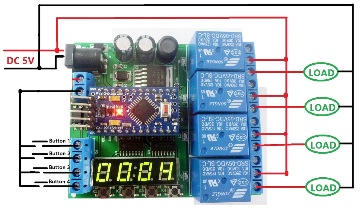 IO22C04 5V 12V 24V Pro mini PLC Board for Arduino LED Cycle Delay Timing Timer Relay diy