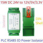 DDIS24QC 18-75V Wide Input to 12V 5V 3.3V Isolated DC-DC Power Supply 2250V Isolation DIN Rail Module for PLC