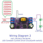 LD2740SC 80W High-Power LED Driver Module – DC 4-27V 1-4A Step-Down Constant Current Board with PWM Dimming for Solar Emergency Lights Automotive DRL