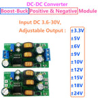 20W Boost-Buck Dual Output Module – DC 3.6-30V to ±3-30V Adjustable Step-Up/Down Converter for Audio Op-Amp Dual Power Supply DD39AJPA DD39AJPB
