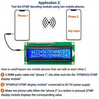 DTMFA32 DTMF Decoding Display Board 120 Codes 32 Characters Dual AUX 3.5mm Audio Decoder DC 5V for Intercom Phone