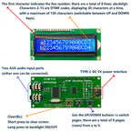DTMFA32 DTMF Decoding Display Board 120 Codes 32 Characters Dual AUX 3.5mm Audio Decoder DC 5V for Intercom Phone