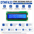 DTMFA32 DTMF Decoding Display Board 120 Codes 32 Characters Dual AUX 3.5mm Audio Decoder DC 5V for Intercom Phone