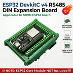 ES38485 ESP32 DevkitC V4 RS485 DIN Expansion Board 38PIN 2.4GHz WIFI BLE IOT Remote IO Development Board with 7-30V Power in 5V 3.3V out