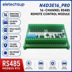N4D3E16_PRO 16CH Bidirectional Remote Control Module RS485 Modbus RTU DIP Switch Setting No PC Needed PLC Expansion Board
