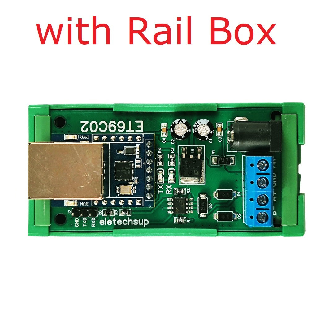 ET69C02 Ethernet to RS485 Modbus Gateway – RJ45 to RS485 Converter with MQTT TCP/IP Support for PLC SCADA Industrial IoT