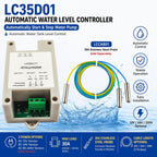 LC35D01 30A Automatic Water Level Controller Pump Relay / 304 Stainless Steel Sensor Probe DC 12V 24V AC 220V For Tower Pool Dam