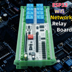 ES32D26 ESP32 Industrial IO Board – 8AI 8DI 8DO 2AO WiFi Relay Module with 4-20mA/0-10V for Smart Home IoT Simple PLC