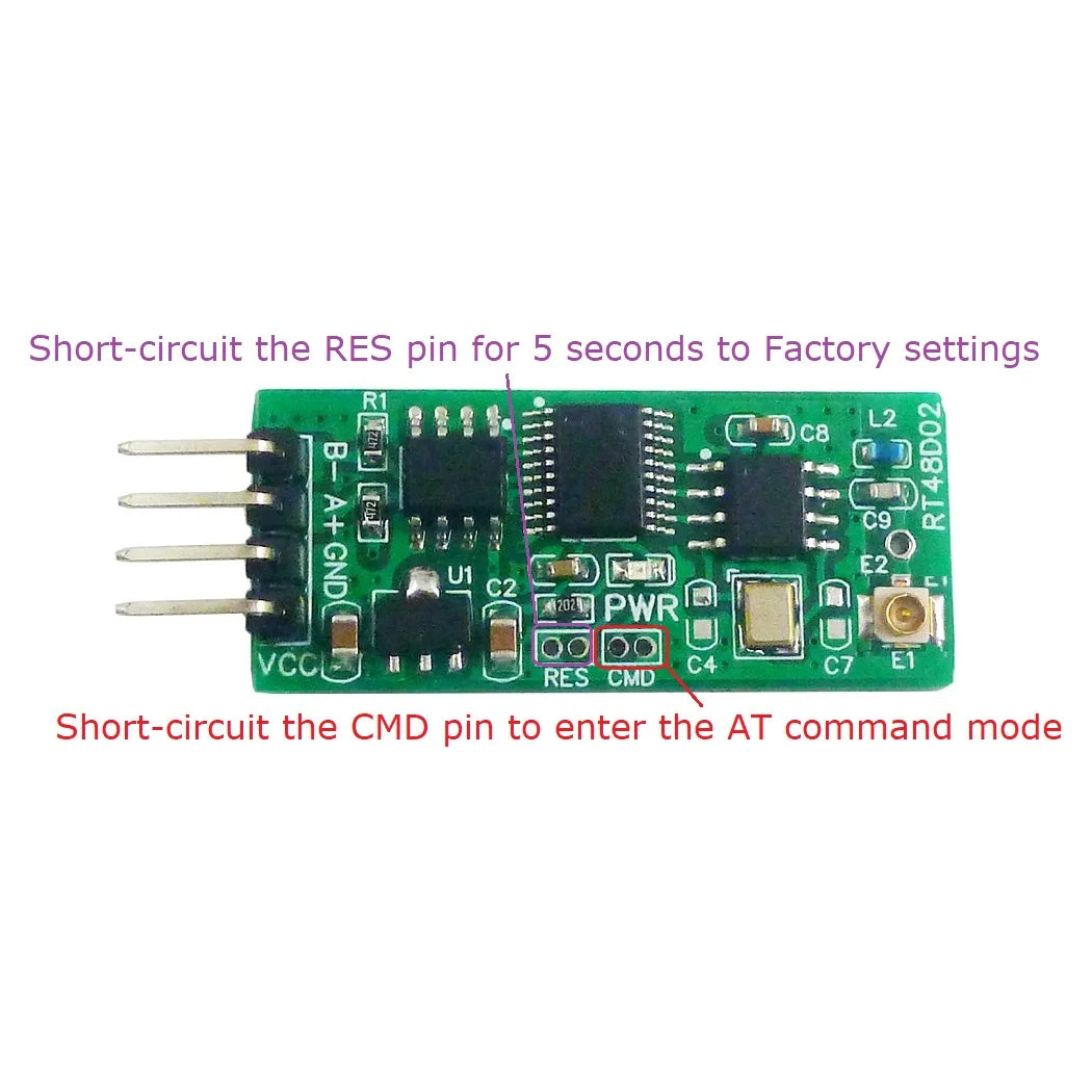 RT39D01 RT48D02 RT59E02 RT6AF02 TB196 UD67A01 UD68B01 2.4G Wireless Transceiver – TTL RS232 RS485 TYPE-C USB Multifunction UART Module for Arduino ESP8266 ESP32 Modbus RTU