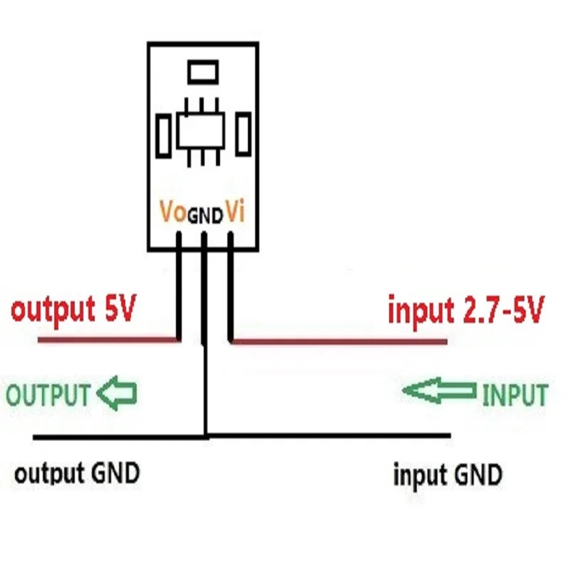 DD0505MD 5V Boost Converter – 2.8-4.5V to 5V DC-DC Step-Up Power Module for USB 18650 Power Bank ESP8266 DS18B20 LCD