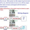 SL91A01 DC 5V 12V 2A Bistable Self-Locking Touch Switch Module