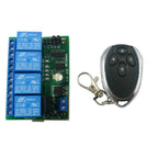 RF33A04 RC43A04 433MHz 4CH Rolling Code Remote Control – HCS301 Keeloq Keyfob Transmitter for Garage Door Motor Gate LED Smart Home