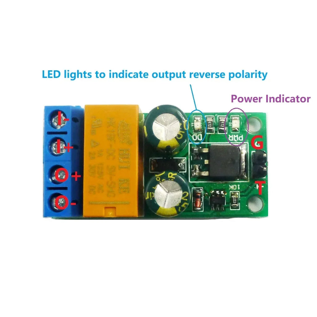 DR55B01 Flip-Flop Latch Relay Module – DC 5-24V 2A Motor Reversible Polarity Switch Self-Locking Bistable Reverse Polarity Controller