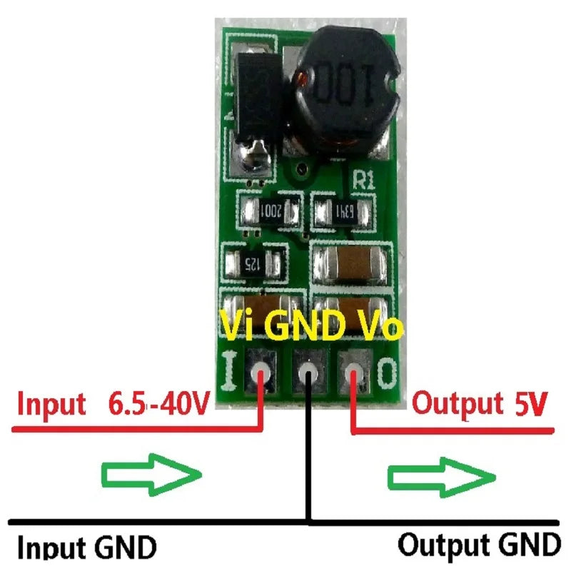 5W DC-DC Buck Converter 7-40V to 3.3V 5V 12V Step-Down Module DD4012SA