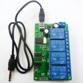 AD22B04 4CH DTMF Relay Module – MT8870 Phone Voice Remote Control Switch with 8 Modes 10A Output for Smart Home LED Motor