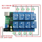 UD23A08 8-Channel Serial Relay Controller – USB/TTL/RS232 Multi-Voltage Smart Switch for PLC Automation & Industrial Control