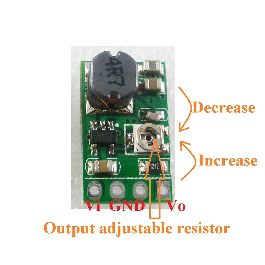 DD05AJSB Adjustable Buck Converter – DC 2.5-5.5V to 0.6-5V Synchronous Step-Down Regulator Module for DIY Electronics
