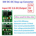 DD0512MA Mini 5W Boost Converter – DC 2.6-6V to 3.7V/5V/12V Adjustable Step-Up Regulator Module for DIY Electronics