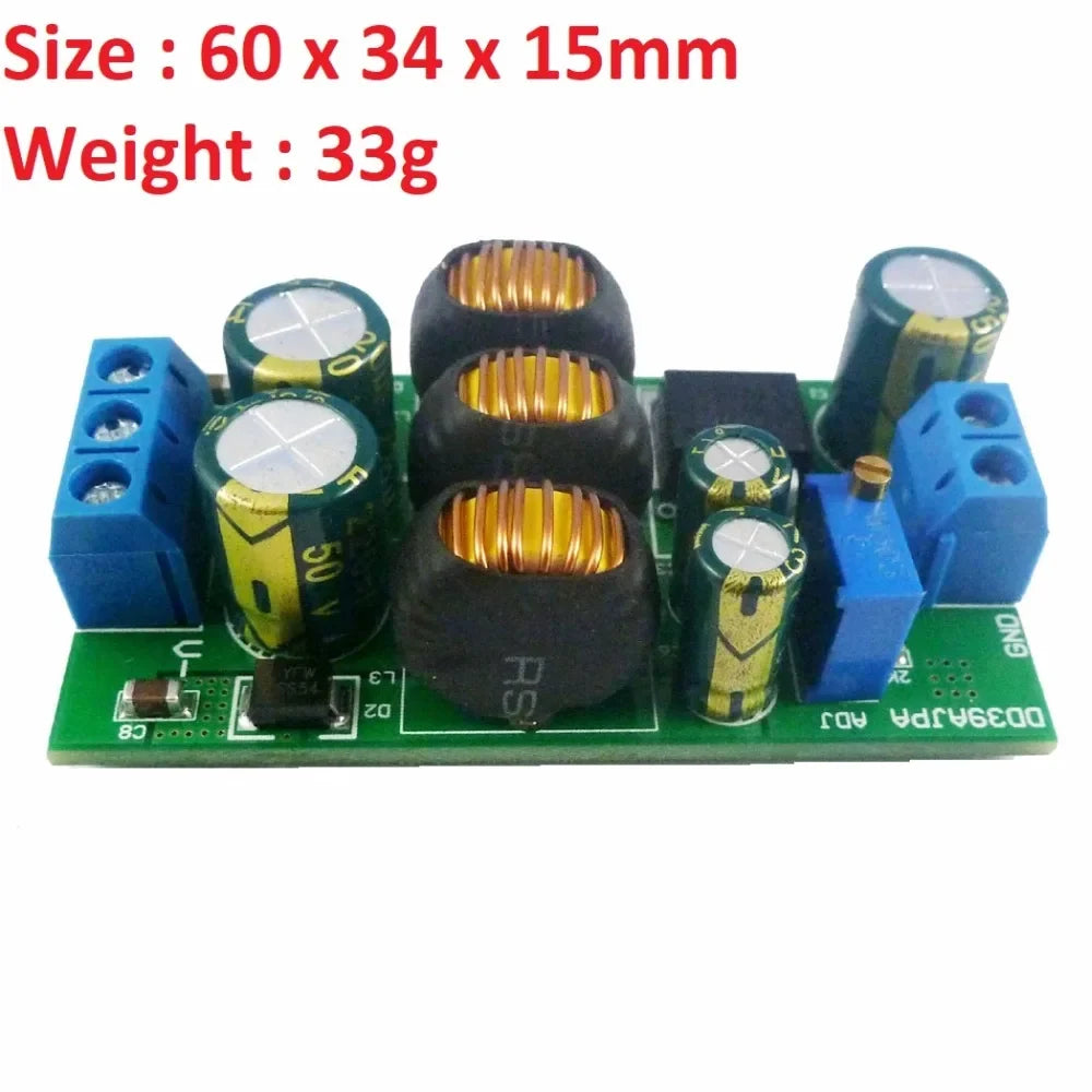 20W Boost-Buck Dual Output Module – DC 3.6-30V to ±3-30V Adjustable Step-Up/Down Converter for Audio Op-Amp Dual Power Supply DD39AJPA DD39AJPB