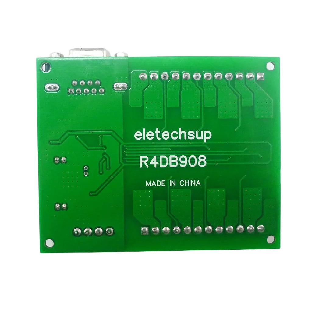 R4DB908 8-Channel Solid State Relay Module – RS485 RS232 DB9 Dual Bus 3A NPN MOS Opto-Isolated Output with VH3.96 Connector for PLC Modbus RTU