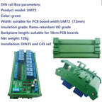 12CH RS485 Relay Module 12V/24V Modbus RTU DIN Rail Mount for PLC PTZ N4D8C12