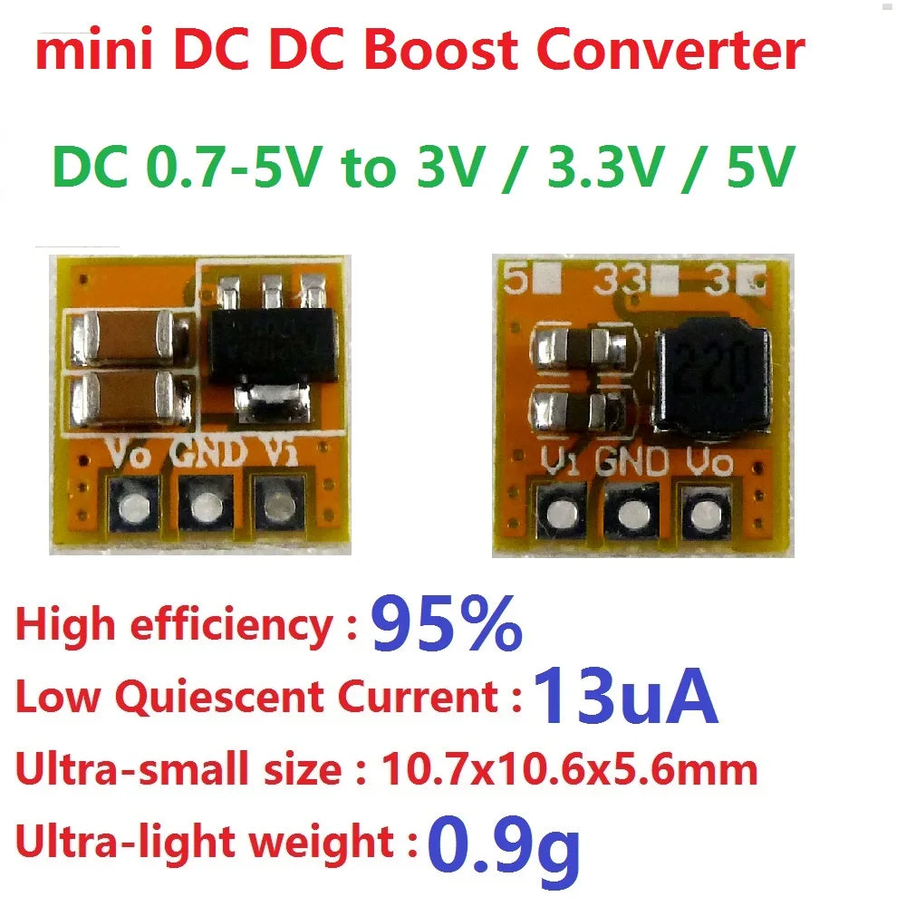 DD0405MA 10PCS 0.7-5V to 3V 3.3V 5V DC-DC Boost Converter Voltage Step-up Module