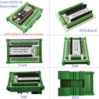 DNDINS3 ESP32-S3 Screw Terminal Expansion Module DIN Rail Mount Adapter 3.96mm 26-16AWG Wire Range Industrial IoT DIY