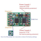 N4DSA02 2CH DS18B20 RS485 Temperature Module – -55~125°C Modbus RTU Digital Temperature Collector with ±0.5°C Accuracy for PLC SCADA