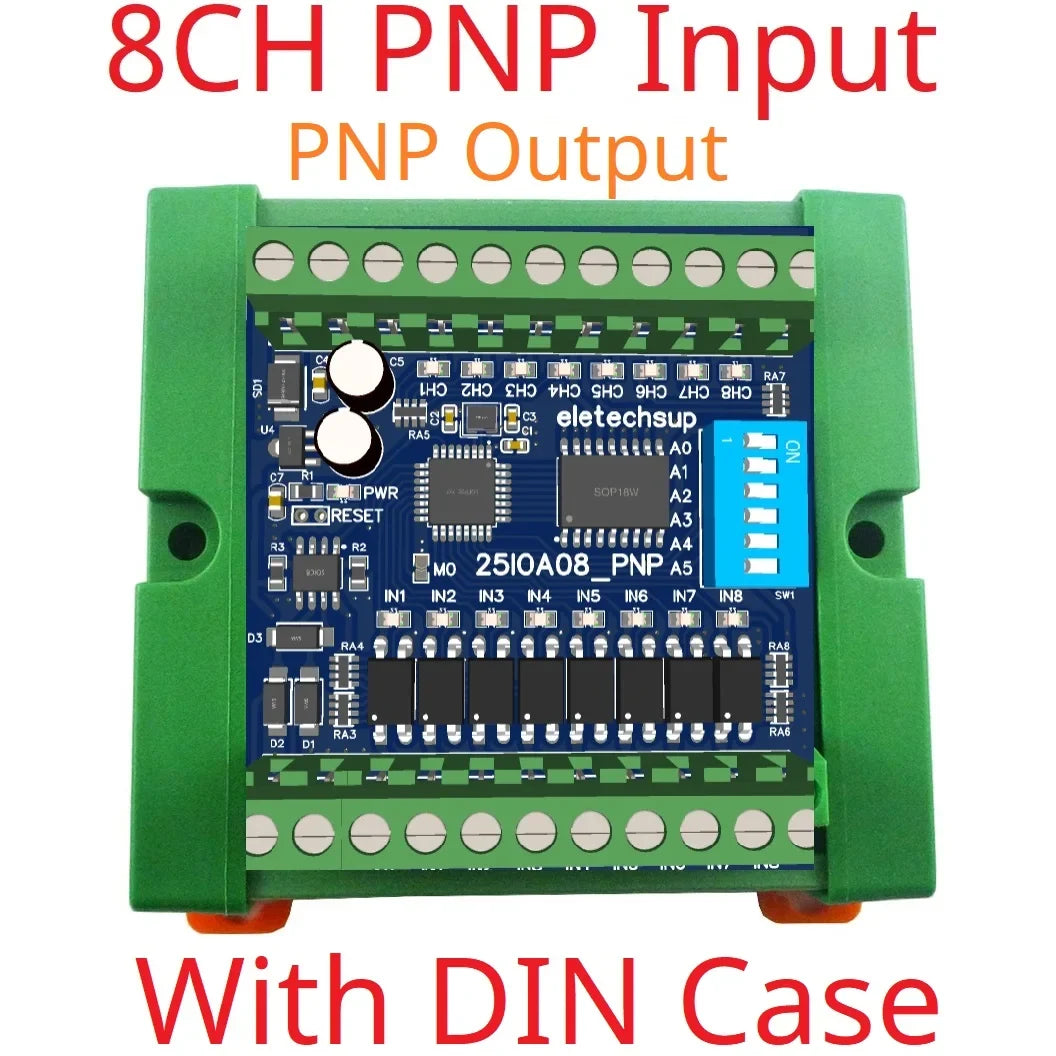 Modbus RS485 Remote IO Module – DMOS PNP Output & NPN/PNP Input Expansion Board 8/16/32 Channels for PLC Industrial Automation 25IOA08 25IOB16 25IOC32