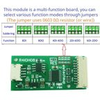 R4IOH08 Mini 8CH RS485 Multifunction DI-DO Module – 5 Modes NPN/PNP Configurable Digital IO Board Modbus RTU for PLC Expansion DC 5V/12V/24V