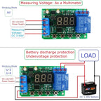 PS58F01 10A Battery Charger Discharger Module – 0-60V Auto Cut-Off Undervoltage Overvoltage Protection Board for 12V/24V/36V/48V Lead-Acid UPS DIY