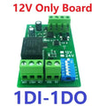 DC 12V 1/2/4/8/12 Channel Isolation DI-DO PLC IO Expanding Board RS485 Relay Module 10IOA01 10IOA02 10IOA04 10IOA08 10IOA12 Modbus RTU Code 01 05 15 02 03 06 16