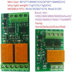 N4ROA01 N4ROB02 1-2CH 3A RS485 UART Relay Module – DC 12V/24V Serial Port Switch with Modbus RTU for PLC Arduino Smart Home