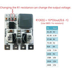ND2812TB 5A Synchronous Buck Converter – DC 5-30V to 3.3V/5V/12V Adjustable Step-Down Regulator with 94% Efficiency for Motor LED E-Bike