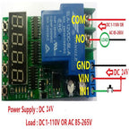 IO23C01 8CH 30A High Power Relay Module – DC24V Multifunction Timer Delay Switch for PLC Motor Pump LED Control & Equipment Test