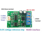 N4IOA01 RS485 to 4-20mA Signal Generator – Modbus RTU 03/06 DAC Analog Converter Module 12-24V for PLC Industrial Automation