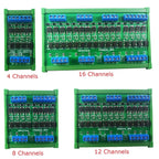 OPMSA04 OPMSB08 OPMSC12 OPMSD16 4-16CH 5A PLC Signal Amplifier Board – DC 3.3-24V NPN/PNP Logic Level Converter with Opto-Isolation & MOS Output for Industrial Automation