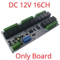 R4D3B16 16CH RS485 Modbus RTU Relay Module – DC 12V/24V Multifunction IO Expansion Board with 10A Output for PLC HMI Smart Home