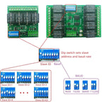 T73 Plug-in Relay Module – RS485 Modbus RTU Remote IO Controller with Momentary Latching Interlock Delay Switch for DIY Smart Home RYN404E RYN408F