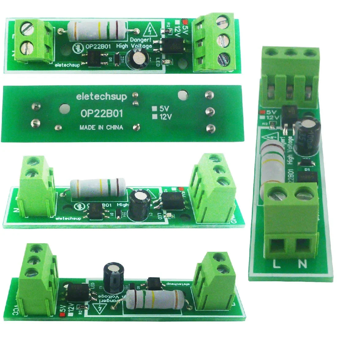 OP22B01 AC Voltage Detection Module – 110/220V Mains Power ON/OFF Sensor with 3-24V NPN/PNP Output for Arduino ESP8266 PLC STM32